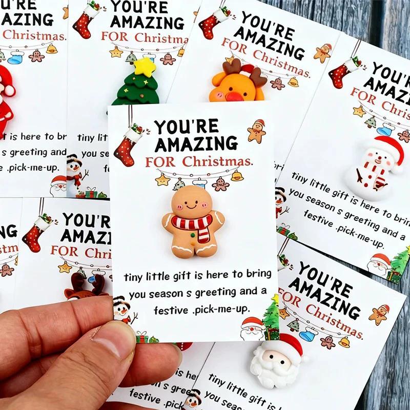 Christmas Pocket Hug, 10pcs Christmas Greeting Cards, Pocket Hugs, Xmas Note Cards for Coworker Employee Family Friends (F) - Image 4